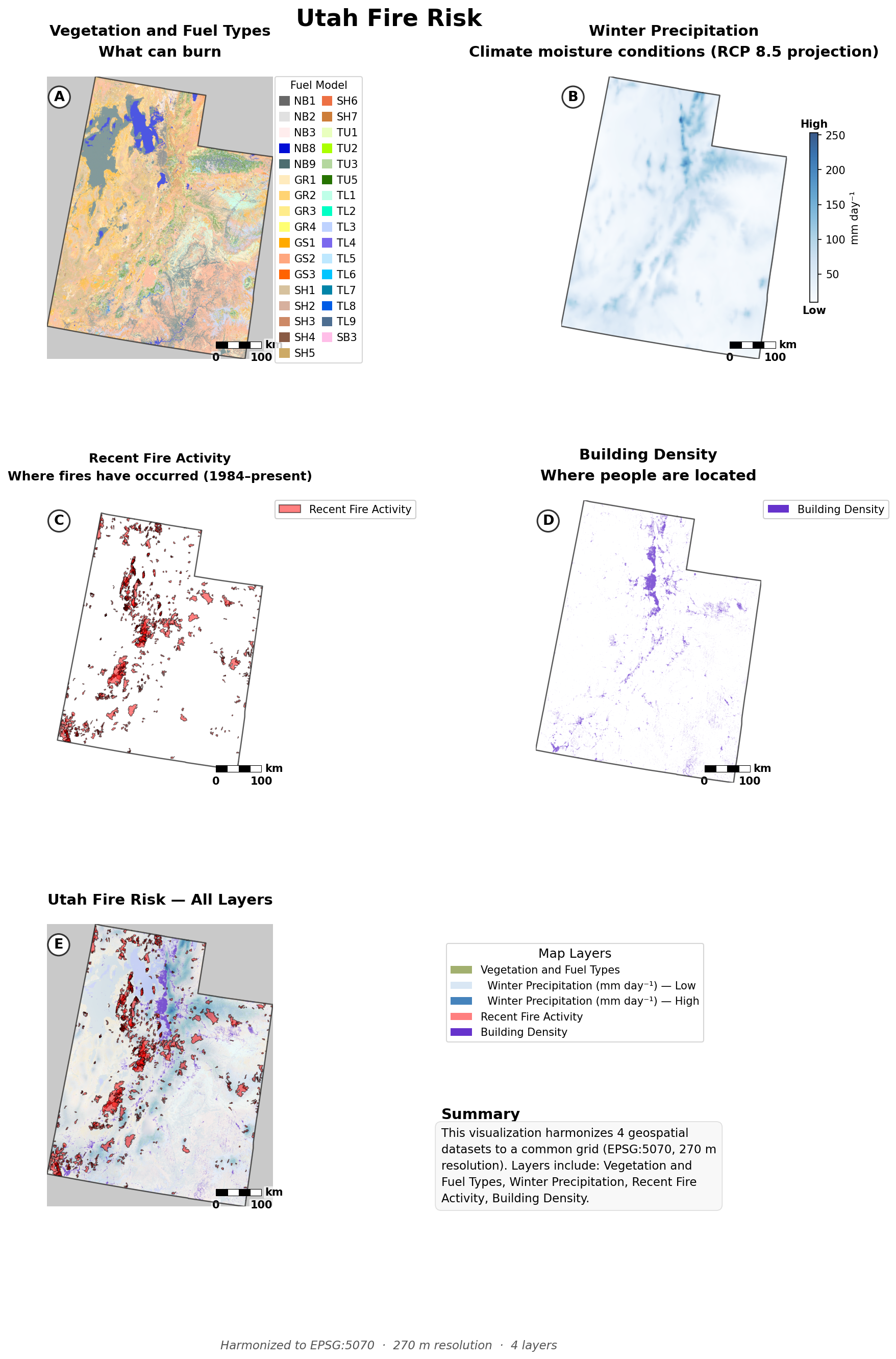 Harmonized visualization for utah_fire_risk